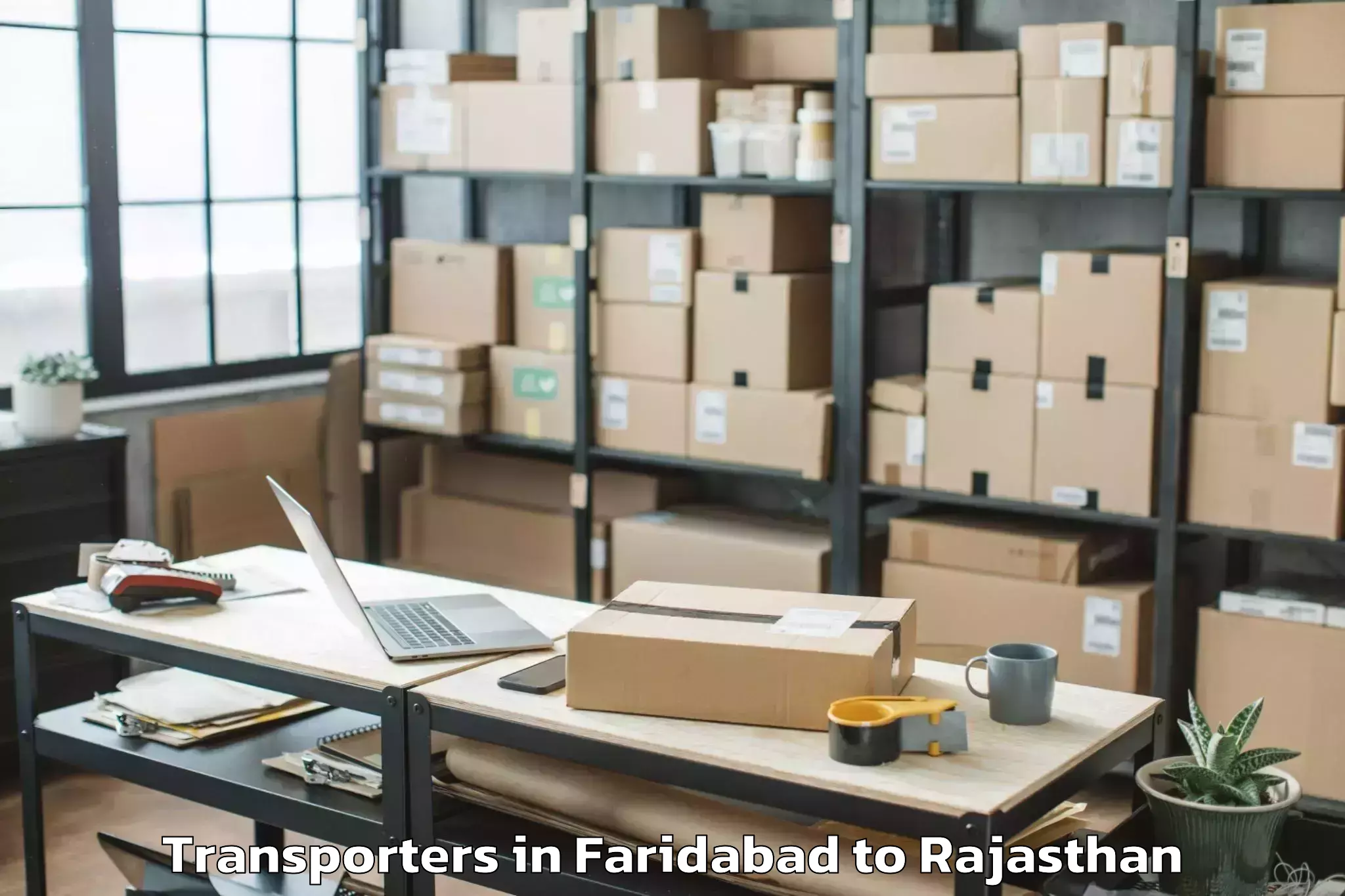 Reliable Faridabad to The Iis University Jaipur Transporters